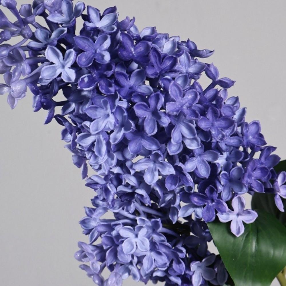 Rama de Lilo Artificial Realista Flor de Lilo de Plástico Hecha a Mano de Aspecto Realista Rama Larga Flor Artificial Decorativa