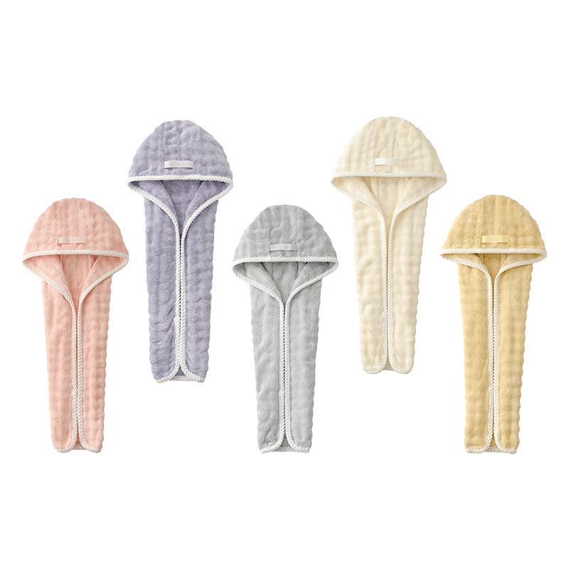 2026 Bubble Fleece Hair Wrap: Quick-Dry, Strong Absorption, Wide-Tail Design for Women