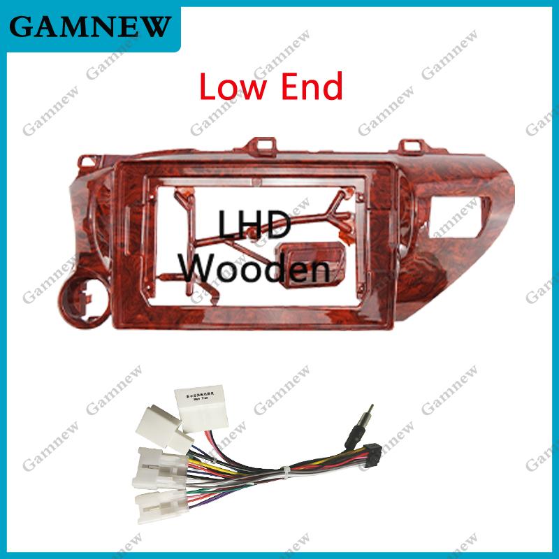 10 Inch Car Frame Fascia Adapter For Toyota Hilux Pick Up AN120 2015-2020 Android Radio Dash Fitting Panel Kit