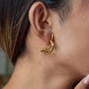 Yori Hot Style Stainless Steel Simple Line Earrings for Women Waterproof PVD Gold Plated High Quality Versatile Jewelry