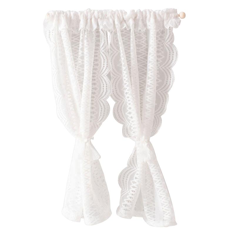 

1/12 Кукольный домик Миниатюрная кружевная занавеска Кукольный дом Мебель для спальни Декор Игрушка Аксессуары для кукольного домика Микро-сцена Реквизит для фото as the picture