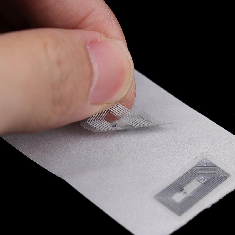 50 Stück NFC Chip NTAG213 Aufkleber Nass-Inlay 11x21mm 13.56MHz Etikett Tag 213 Fälschungssicheres Etikett Elektronisches Etikett