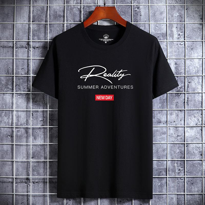 Summer Men's Short Sleeve T-shirt Men's Fashion Loose Shirt Printed Shirt