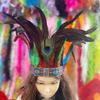 Natives American Costume Hairband for Carnivals Party Festival Props Feathered Hairband Indian Hairhoop Cosplay Headwear