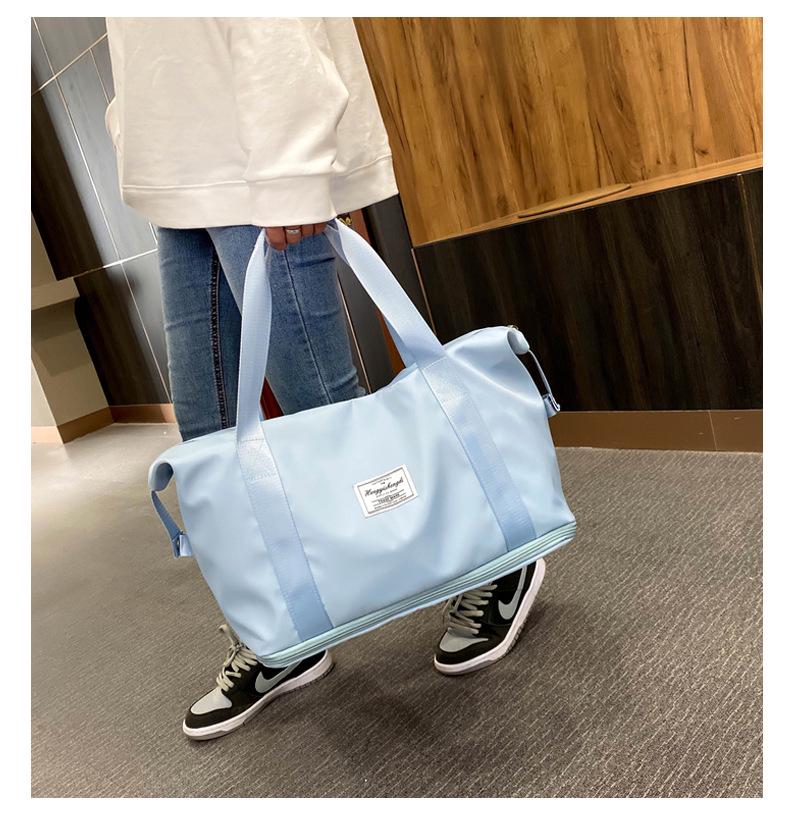 Foldable Large Capacity Travel & Fitness Bag with Wet/Dry Separation