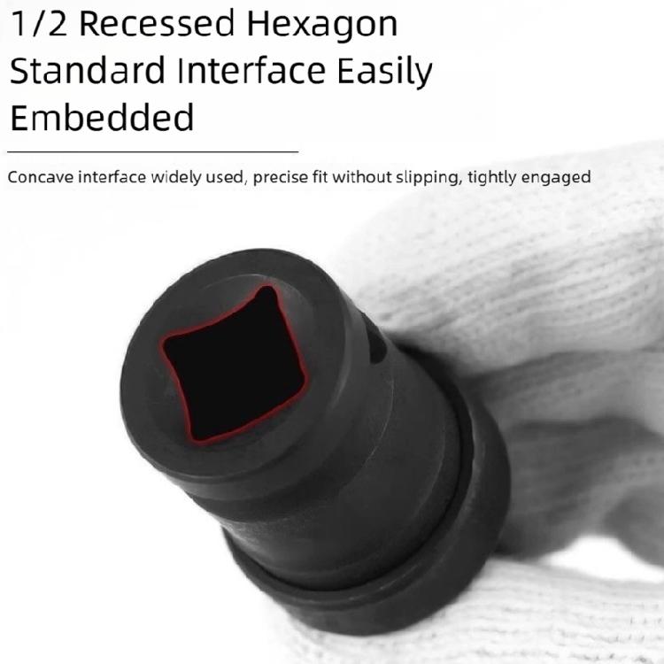 Professional 1/2Inch Drive Universal Joint Adapter Reinforced Steel Construction Square Socket For Power Tool