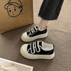 Velcro Canvas Shoes Women's 2025 Spring and Summer New Popular Soft-soled Versatile Students One-pedal Lazy Women's Shoes