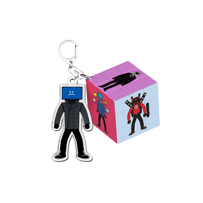 

Туалет Скибиди Магический кубик Брелок Подвеска Мультяшное украшение Аксессуар Подарок Style F