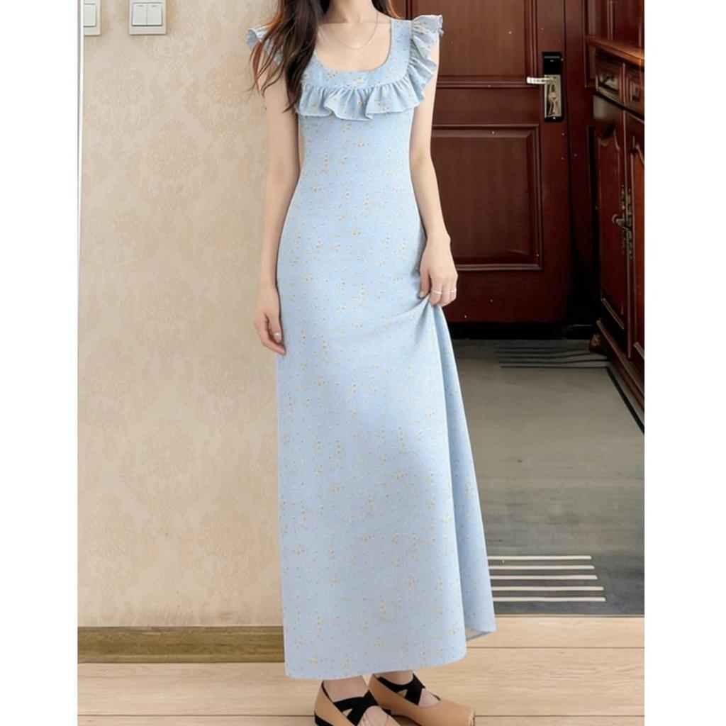 2026 Summer New Models Are Popular This Year, Great-looking French Beautiful Temperament Floral Dress Women's Long Dress