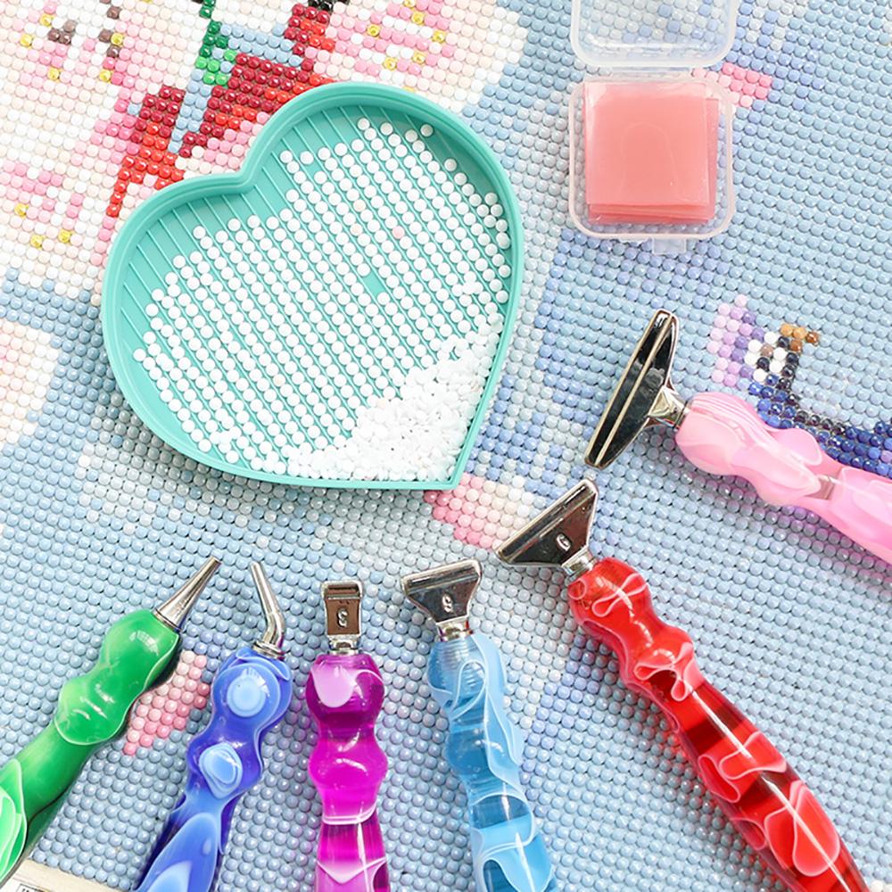 Special-shaped Resin Diamond Painting Pen Multi-placer Alloy Replacement Pen Heads Point Drill Pens Glue Clay DIY Nail Art Tool