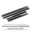 2019 Santa Fe Black Carbon Fiber ABS Door Edge Trim Pieces