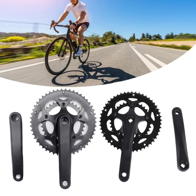 Road Bicycles Crankset 50/34T Chainwheel Folding Bikes Chainring 8/9 Speed Double Plate Crank 170mm