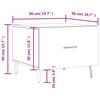 Coffee Tables (2 Pcs) Smoked Oak 50x50x40 Cm Engineered Wood
