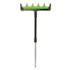 2-Section Adjustable Fishing Rod Holder with EVA Crossbar Bracket and Zinc Alloy Ground Plug