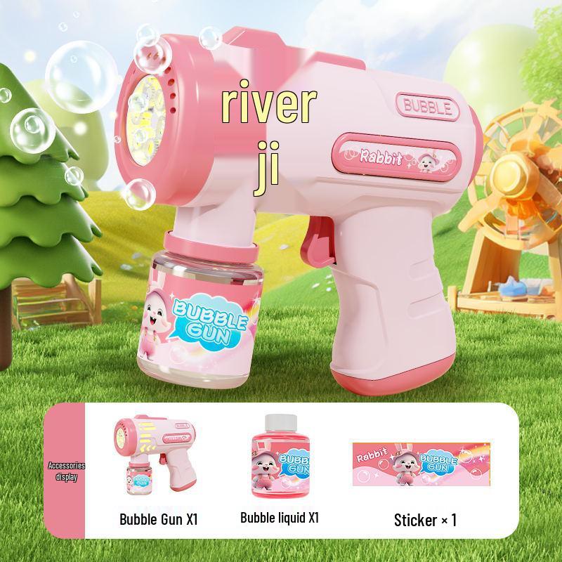 Gatling Bubble Gun: Automatic Electric Handheld Bubble Maker for Kids