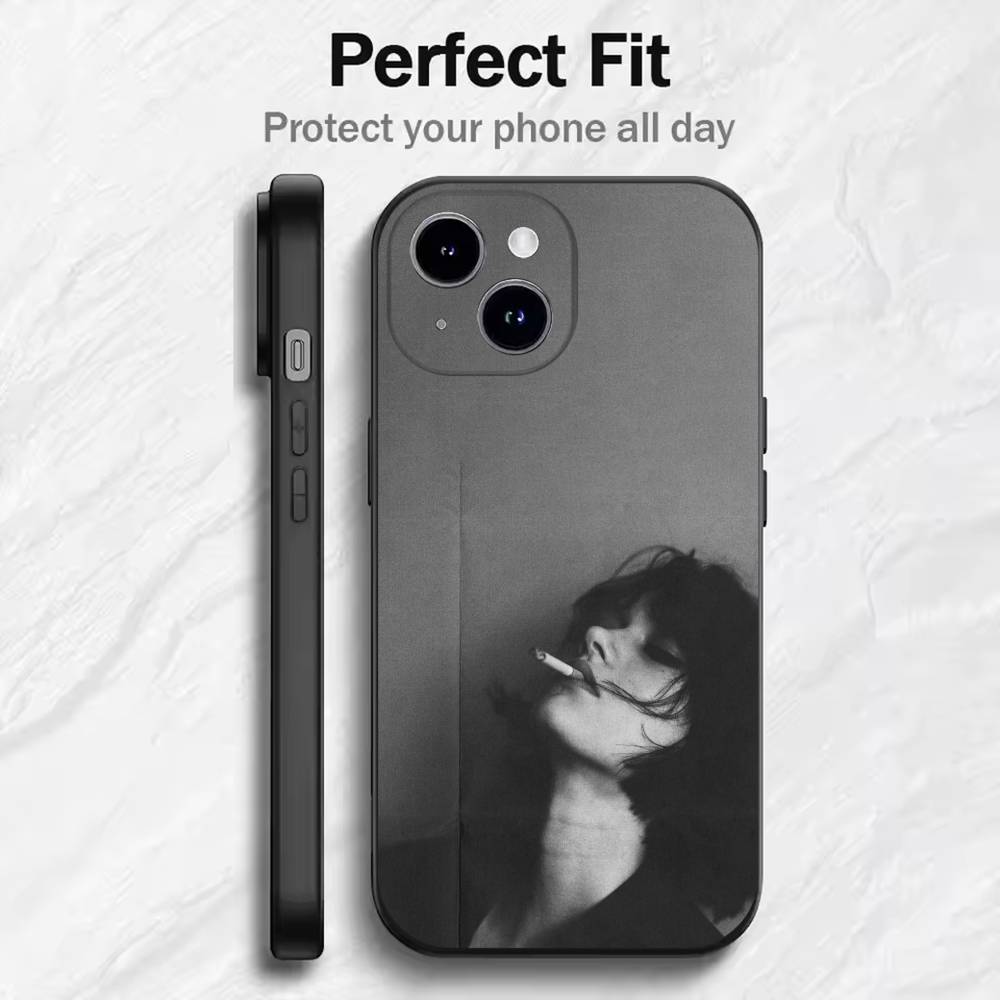 

Smoke Atmosphere Phone Case For 17 16 15 14 13 12 11 Mini XS XR X 6S 6 Pro Max Plus Black Soft Cover iPhone12PRO