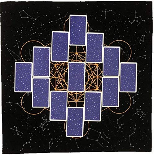 Metatron Tarot Cloth, Tarot Tablecloth & Pouch with Astro Dice (Metatron Tarot Cloth & Pouch)