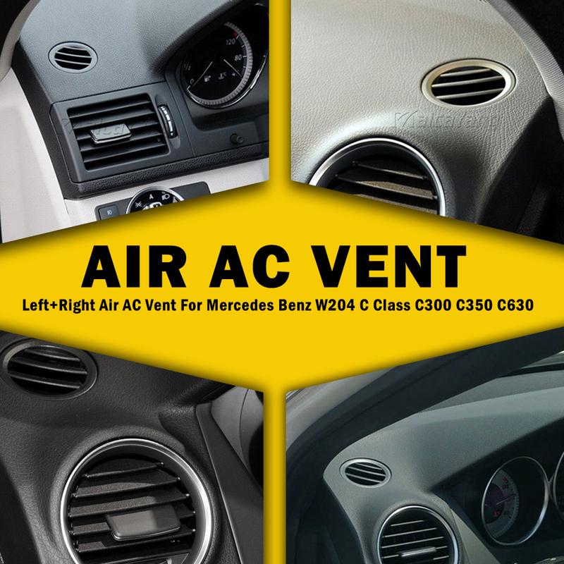 Air Vent W204 Left / Right Car Air Ac Vent Grille Cover Tabs For Mercedes W204 C300 C350 C630 C Class 2008 2009 2010 2011