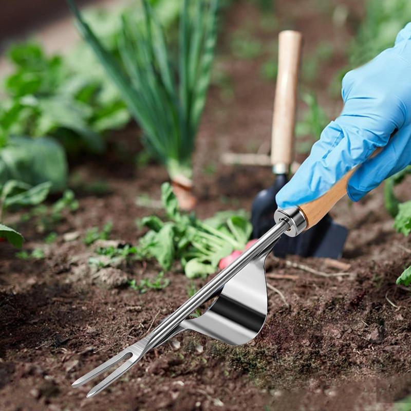 Stainless Steel Manual Weeder Garden Outdoor Weeding Tool Removal Farmland Puller Dandelions Digging Lawn Weeder Transplant