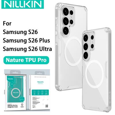 NILLKIN Für Samsung Galaxy S26 Ultra Plus Hülle Natur TPU Pro Magnetisch Transparent Weiche Silikonhülle Klare Hülle