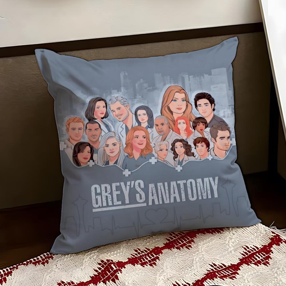 GGreys Anatomy Cushion Cover Reversible Soft Durable Pillow Cover Home  Car MultiScene Use for Daily Comfort
