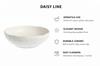 Daisy Line Ceramic Plate, Bowl, 500Ml, For Soup, Cereals, Dessert, 18 Cm