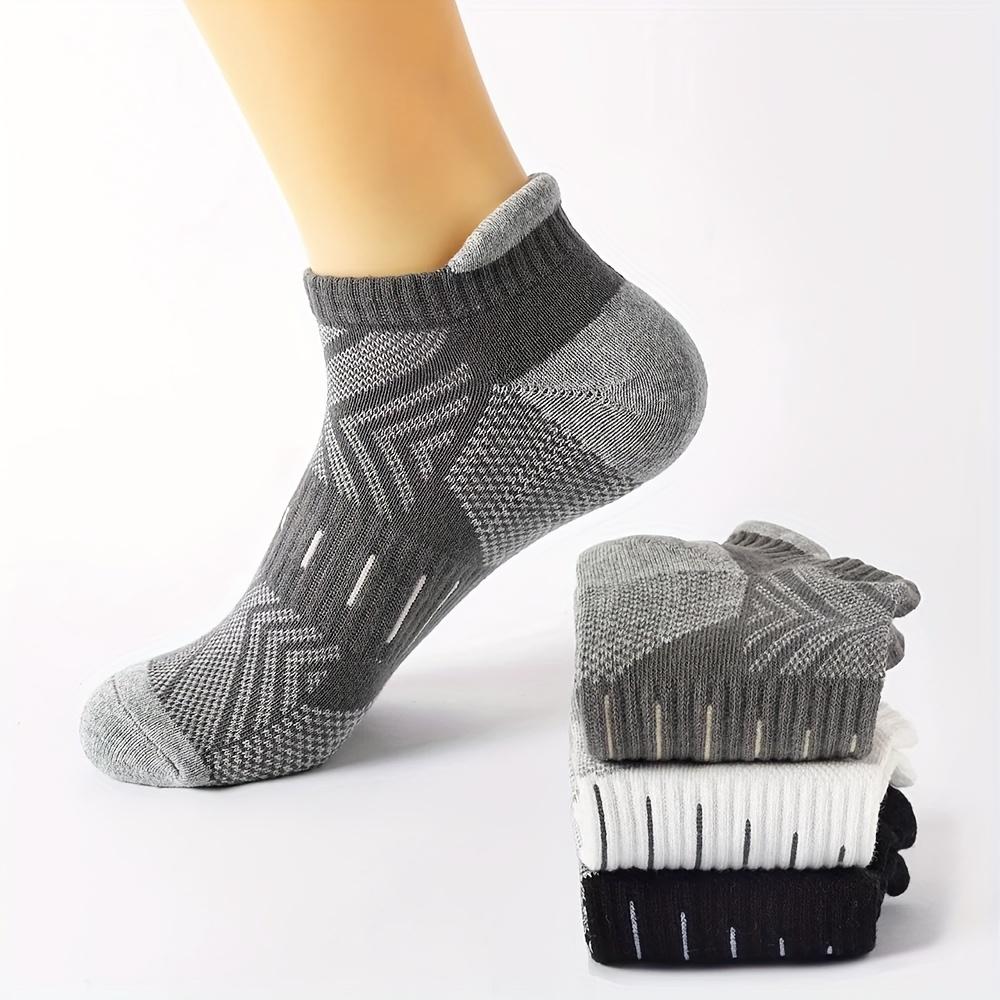 5 Pack Low-Cut Compression Socks with Breathable Arch Support for Running and Casual Wear