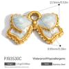 Heart Cat Dog Owl Oil Drop Ocean Style Pendants 18K Gold Plated Stainless Steel Charms Fashion Jewelry Gold Pendants