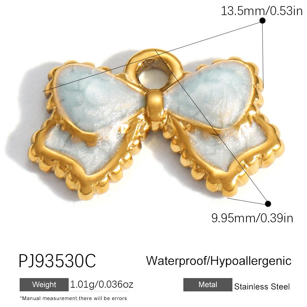 Heart Cat Dog Owl Oil Drop Ocean Style Pendants 18K Gold Plated Stainless Steel Charms Fashion Jewelry Gold Pendants