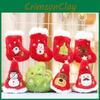 Santa Christmas Tree Hat Plush Keychain Toy Cartoon Decorations Pendant Doll