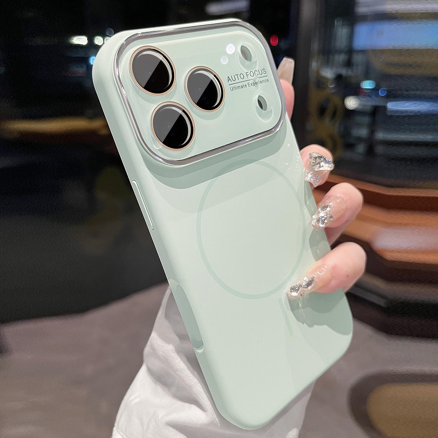 

iPhone 17 Case: Magnetic Charger Compatible, Full Coverage, Skin-Feel, Drop-Proof, Large Window Design iPhone 15 Pro Max