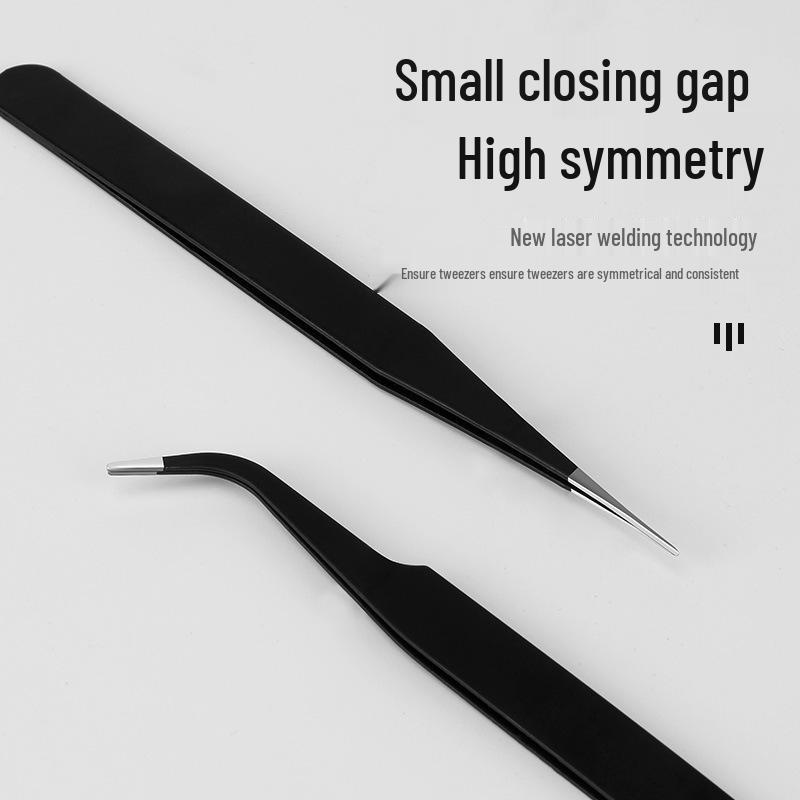 Stainless Steel Anti-Static Tweezers for High-Precision Repair