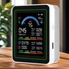10-in-1 Air Quality Monitor Real-Time Air Quality Meter with Display Temperature Humidity Detector for Home Cars Plants