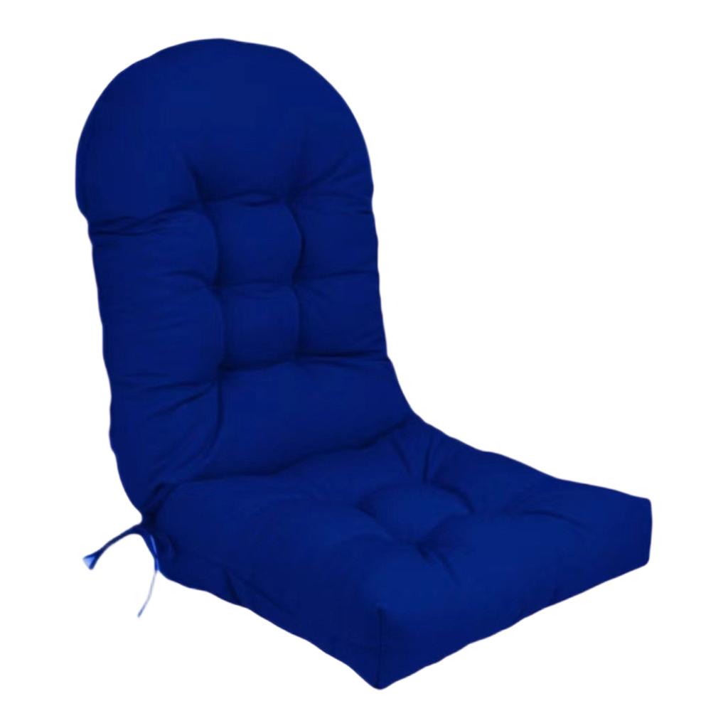Soft Brushed Fabric Lounge Chair Cushion 110x50cm Thick Padded Seat and Backrest Cushion with Ties for Outdoor and Indoor Use