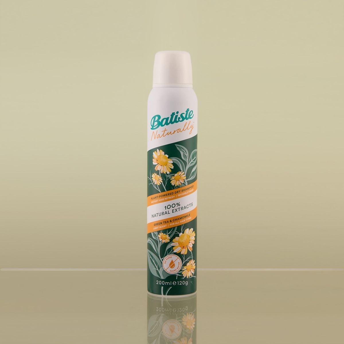 Batiste Dry Shampoo Naturally Green Tea & Chamomile 200ml