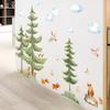 Forest Cloud Little Animals Wall Sticker Removable Background Decor for Living Room Home Decoration