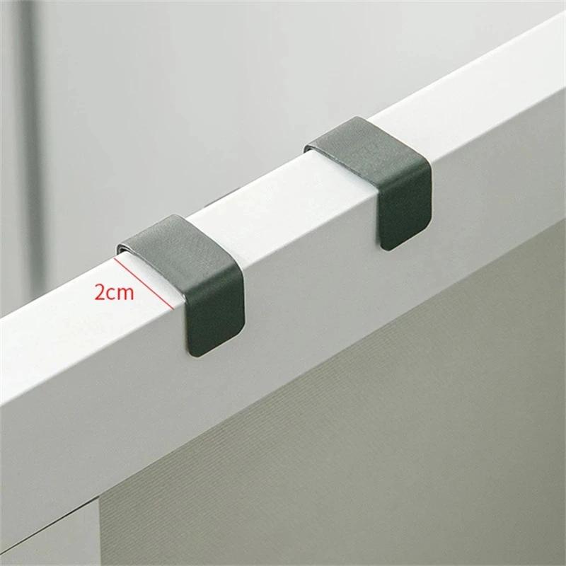 2/4/6pcs Multi-Purpose Hooks Kitchen Cabinet Door Back Hook Hanging Rack Clothes Coat Hat Towel Hanger Storage Hook Bathroom Accessories
