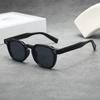 Fashion Vintage Rivet Oval Sunglasses Women Men Luxury Black Leopard Sun Glasses Anti Blue Light Eyeglasses Frame