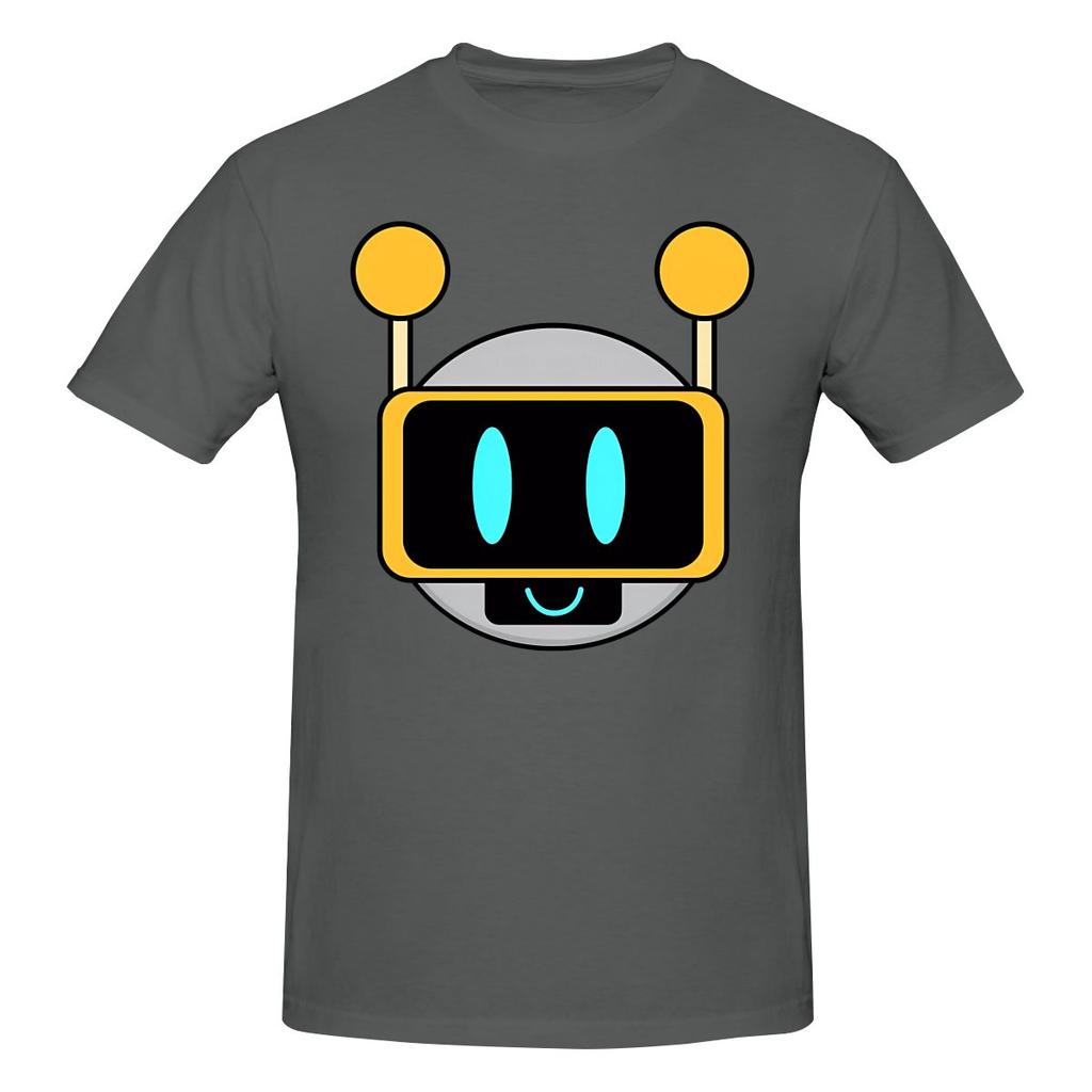 Sprunki Happy Mr Fun Bot Robot Head Not Easy To Deform Tshirtartistic Style Dark Color Schemes Short Sleeve
