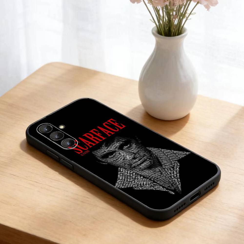 

W-Scarfaces-1983 Film Phone Case For Samsung Galaxy A73,A72,A71,A70,A52,A51 Others Soft Black Cover Samsung a11