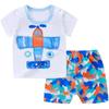 Summer Baby Boys Outfits Short Sleeve Cartoon Printing Casual Tops Printed Short Pants 2pcs Sport Suits