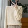 Winter Women Sweater 100% Wool Turtleneck Knit Pullover Thick Jumpers MODERN NEW SAGA Female Knit Tops