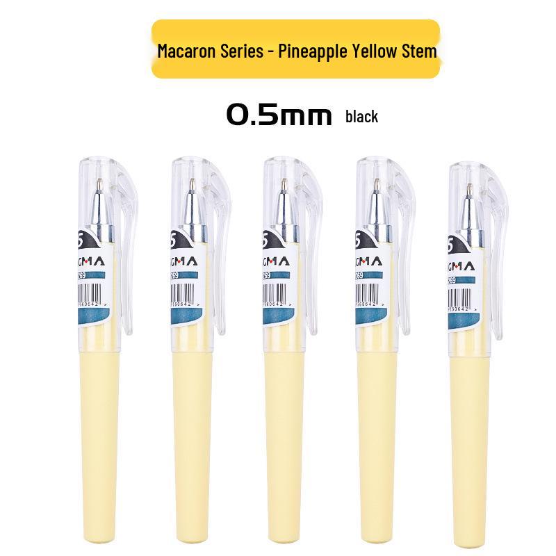 

Мини карманная черная гелевая ручка 0,5 мм - Портативная, с коротким корпусом, дизайн под карбон 0.5mm