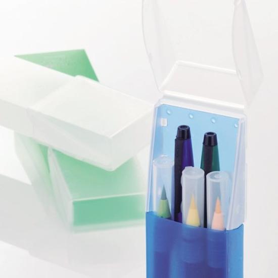 LIHIT LAB Aqua Drops Federmäppchen Rot A5022-3