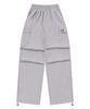 MUCENT Gross Poly Parachute Pintuck String Cargo Pants Unisex (5 Colors)