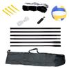 Portable Beach Volleyball Net with Stand and Volleyball for Backyard Outdoor Beach Volleyball and Net Set