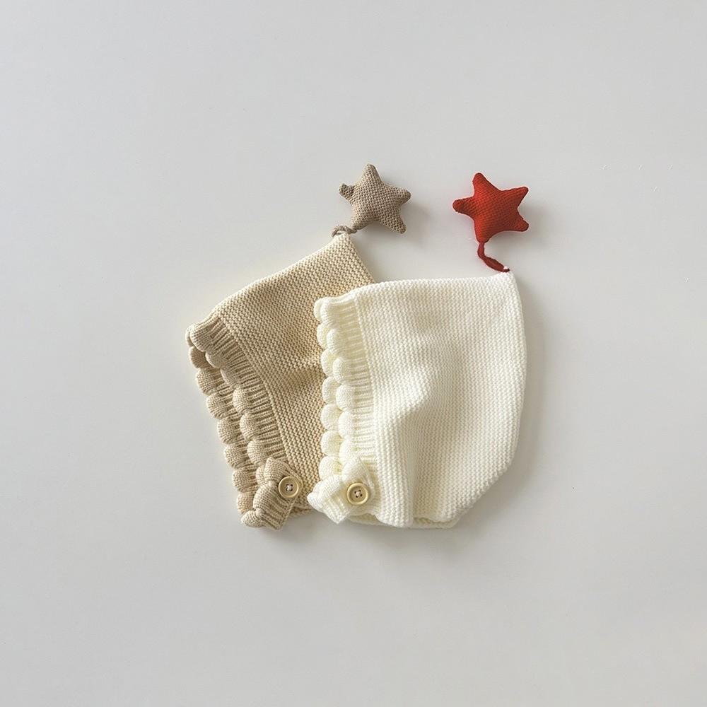 Windproof Design Baby Beanie Hat Soft Material Warm Star Beanie Windproof Baby Hat Autumn Season
