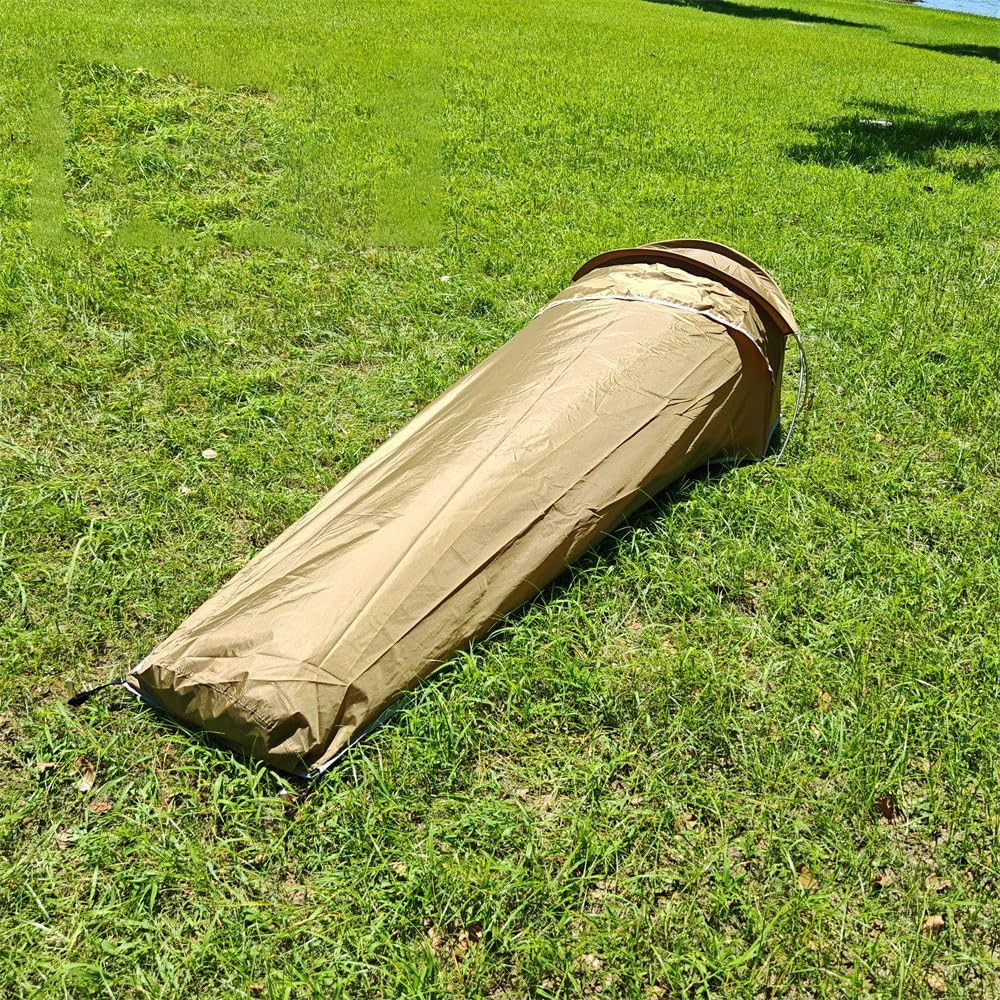 bivy tent for and Ultralight, waterproof, one-person camping, hiking, backpacking.