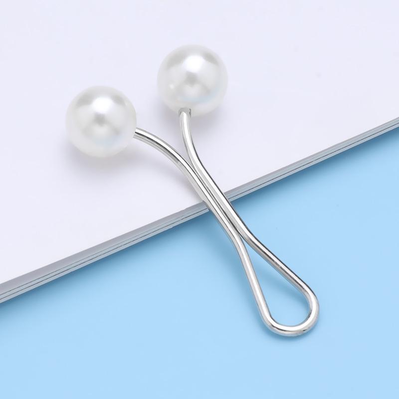 Colorful Metal Bead Headscarf Clip - U-shaped, Multifunctional Fashion Accessory