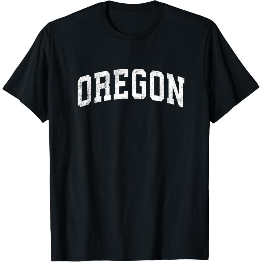 

Oregon Vintage Varsity Sports Text T-Shirt XXXXXL чёрный